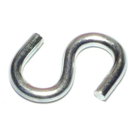 1-1/2 Inch Zinc Plated Steel Open S Hooks - Model Shs-059