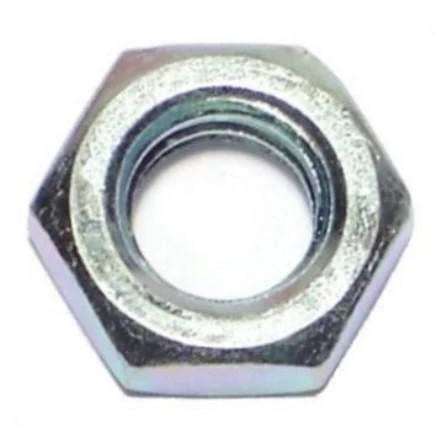 5/16-18 Zinc Plated Steel Coarse Thread Hex Jam Nuts - Jns-150