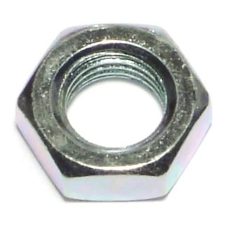3/8-24 Zinc Plated Steel Fine Thread Hex Jam Nuts - Jns-162