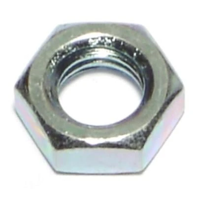 3/8-16 Zinc Plated Steel Coarse Thread Hex Jam Nuts - Jns-159