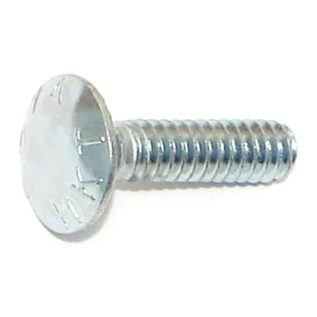 3/16-24 X 3/4 Zinc Plated Steel Coarse Thread Carriage Bolts - Durable Fasteners