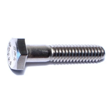 1/4-20 X 1-1/4 Stainless Steel Coarse Hex Cap Screws - 18-8 Grade