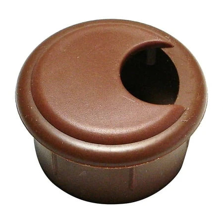1-1/2 Inch Brown Computer Grommets - 2 Pieces For Cable Management