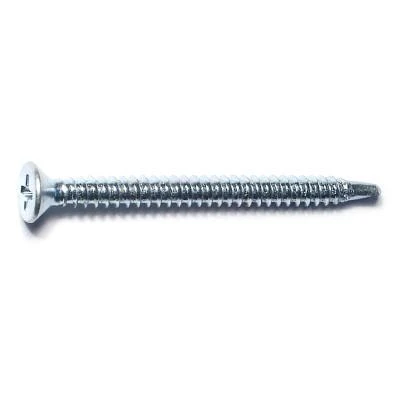 #8-18 X 2 Zinc Plated Steel Phillips Flat Head Self-drilling Screws