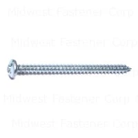 #12 X 3 Zinc Plated Steel Combo Pan Head Sheet Metal Screws