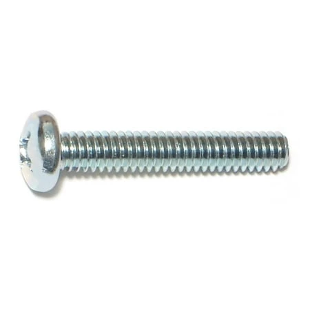 1/4-20 X 1-1/2 Zinc Plated Steel Phillips Pan Head Machine Screws