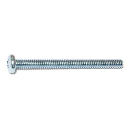 1/4-20 X 3 Zinc Plated Steel Phillips Pan Head Machine Screws Mscps-307