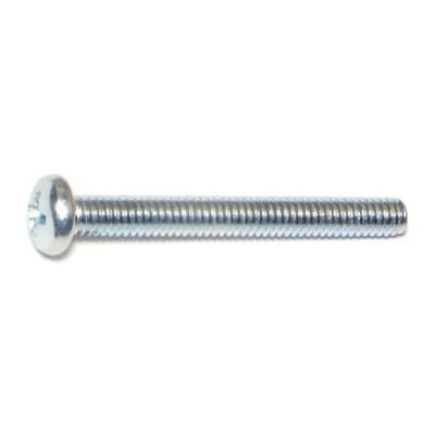 8-32 x 1-1/2 Zinc Phillips Pan Machine Screws