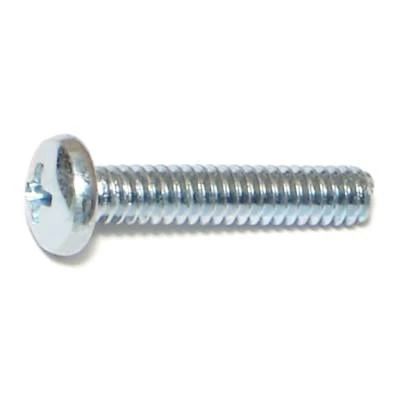 #10-24 x 1  Zinc Phillips Pan Head Machine Screws (100 pcs.)
