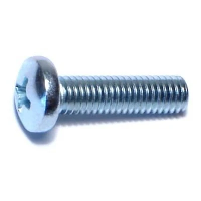 #10-32 x 3/4  Zinc Phillips Pan Head Machine Screws (100 pcs.)