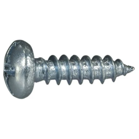 #6 X 1/2 Zinc Plated Steel Combo Pan Head Sheet Metal Screws - 100 Count