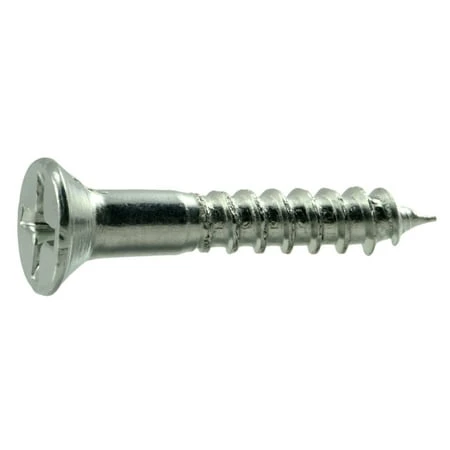 #8 x 1  Zinc Plated Steel Phillips Flat Head Wood Screws WSFS-206 (125 pcs.)