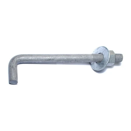 1/2-13 X 6 Inch Hot Dip Galvanized Steel Anchor Bolts - Coarse Thread