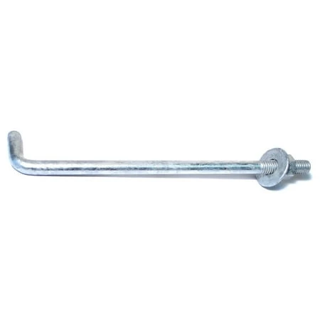 1/2-13 X 10 Inch Galvanized Anchor Bolts - Heavy Duty Fasteners