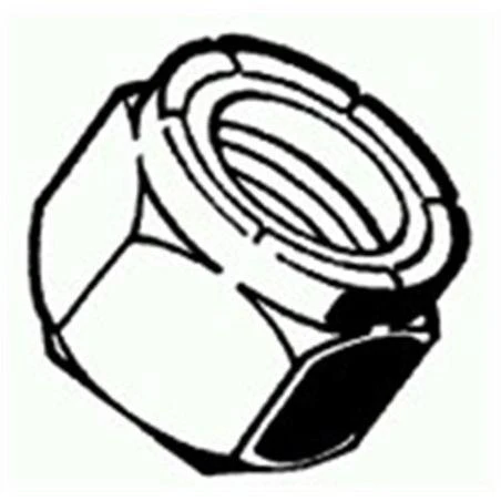 5/16-18 Stainless Steel Coarse Nylon Insert Lock Nuts - 100 Count