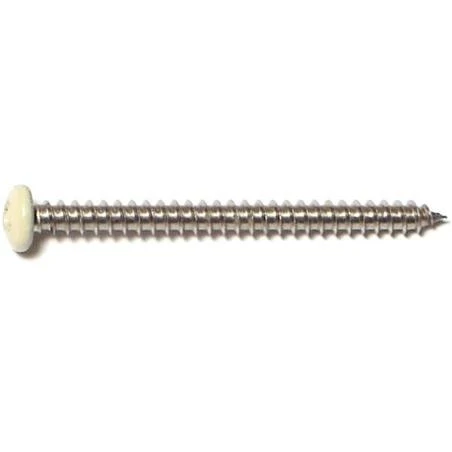 8 X 2 Stainless Steel Phillips Pan Sheet Metal Screws - 100 Count Box