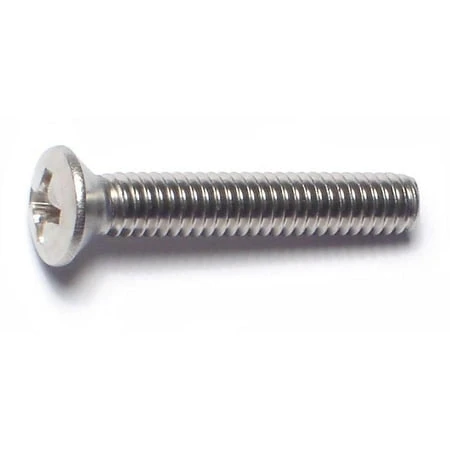 8-32 X 1 Stainless Steel Phillips Oval Head Machine Screws - 18-8 Coarse Thread