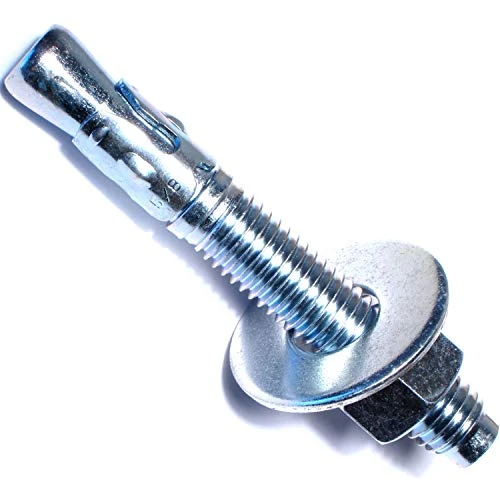 5/8 X 4-1/2 Zinc Concrete Wedge Stud Anchor Bolts Was-108 (10 Pk)