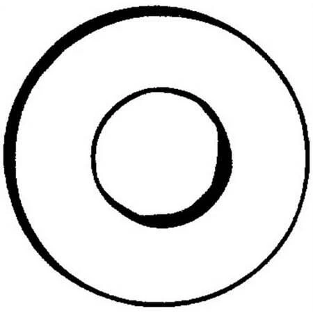 1/2 Inch Zinc Uss Flat Washers - 100 Count Box