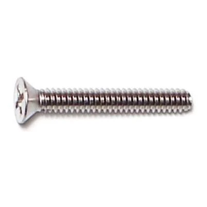 #6-32 x 1  18-8 Stainless Phillips Flat Head Machine Screws (100 pcs.)