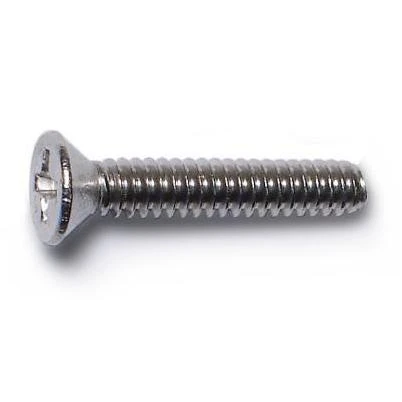 6-32 X 3/4 Stainless Steel Phillips Flat Head Machine Screws - 18-8 Coarse Thread