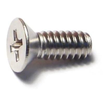 10-24 X 1/2 Stainless Steel Phillips Flat Head Machine Screws - 18-8 Coarse Thread