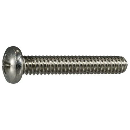 1/4-20 X 1-1/2 Inch Stainless Steel Phillips Pan Head Machine Screws - 18-8 Grade