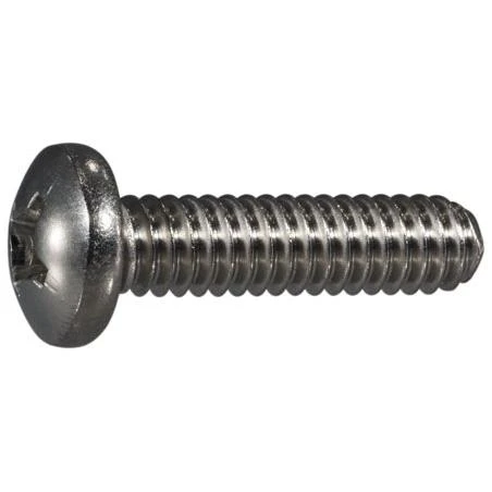 1/4-20 X 1 Stainless Steel Phillips Pan Head Machine Screws - 18-8 Coarse Thread