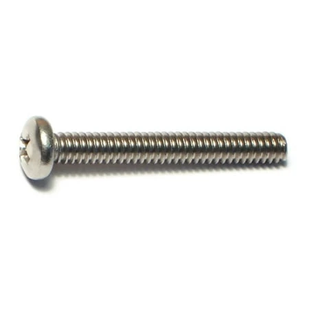 10-24 X 1-1/2 Stainless Steel Phillips Pan Head Machine Screws - 18-8 Coarse Thread