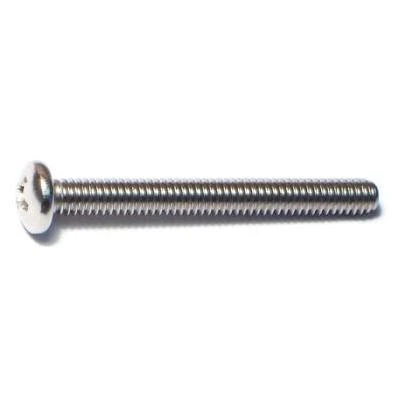 8-32 X 1-1/2 Stainless Steel Phillips Pan Head Machine Screws - 18-8 Coarse Thread
