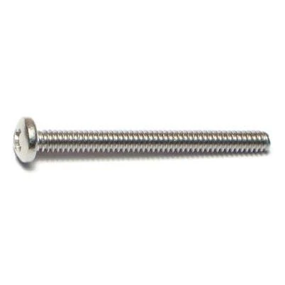 6-32 X 1-1/2 Stainless Steel Phillips Pan Head Machine Screws - 18-8 Coarse Thread