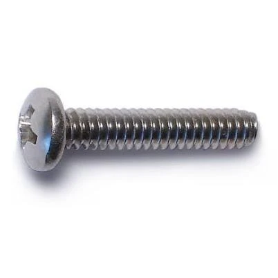 6-32 X 3/4 Stainless Steel Phillips Pan Head Machine Screws - 18-8 Coarse Thread