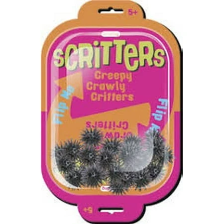 Scritters Black Novelty Toy - Creepy Crawly Squishy Toy For Ages 5+