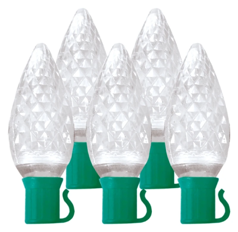 Clear 25-bulb C9 Led Light Set - 16.7 Ft Length, Energy Efficient, Indoor/outdoor