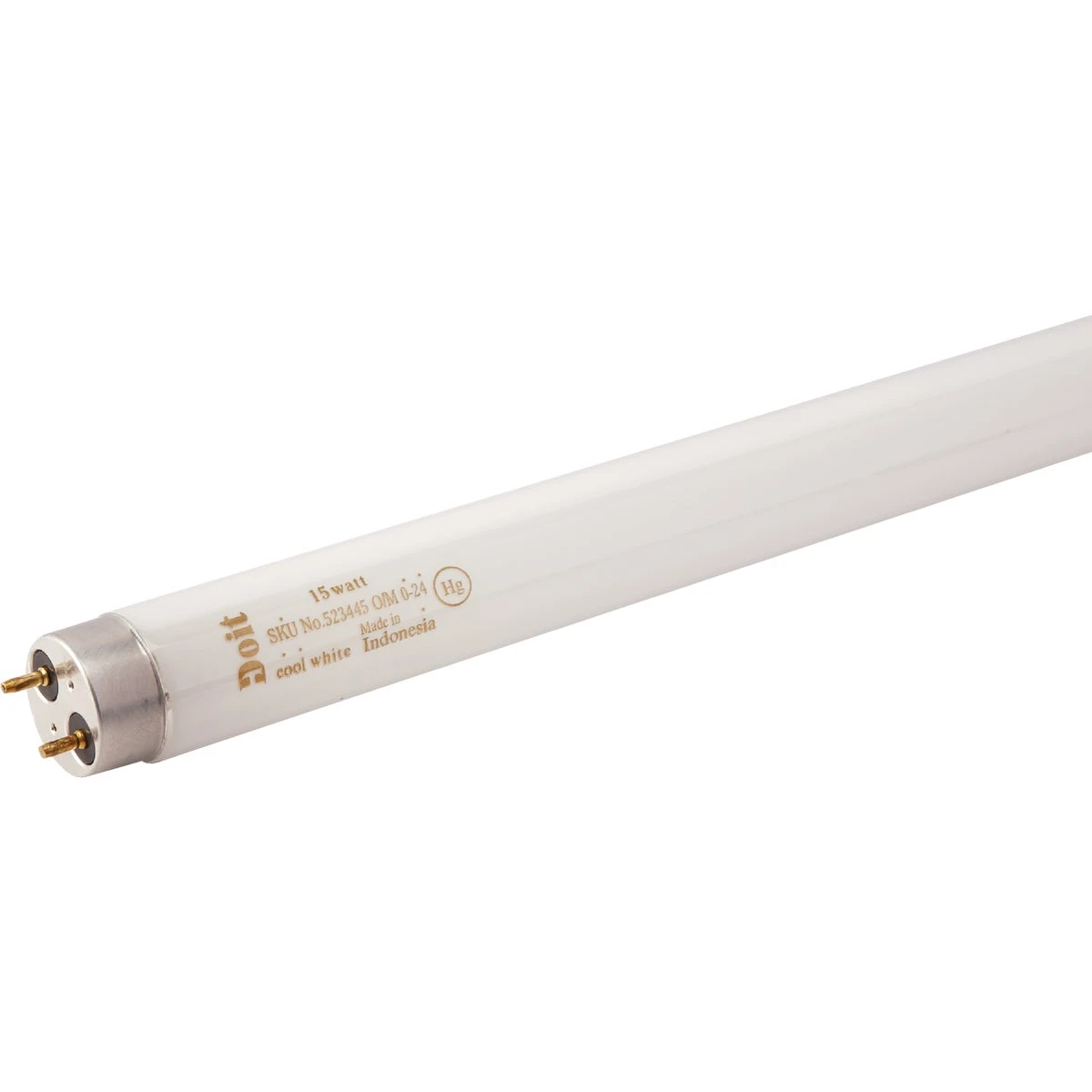 15w 18 In. Cool White T8 Medium Bi-pin Fluorescent Tube Light Bulb
