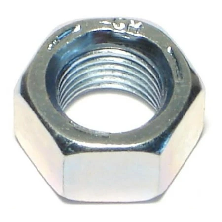 1/2-20 Zinc Plated Grade 5 Fine Thread Hex Nuts - Durable Steel Fasteners