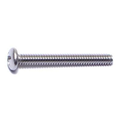 6-32 X 1-1/4 Stainless Steel Phillips Pan Head Machine Screws - 18-8 Coarse Thread