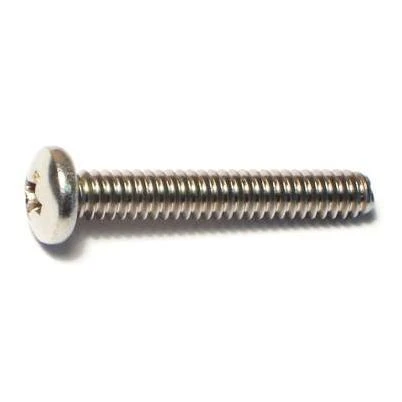 10-24 X 1-1/4 Stainless Steel Phillips Pan Head Machine Screws - 18-8 Coarse Thread
