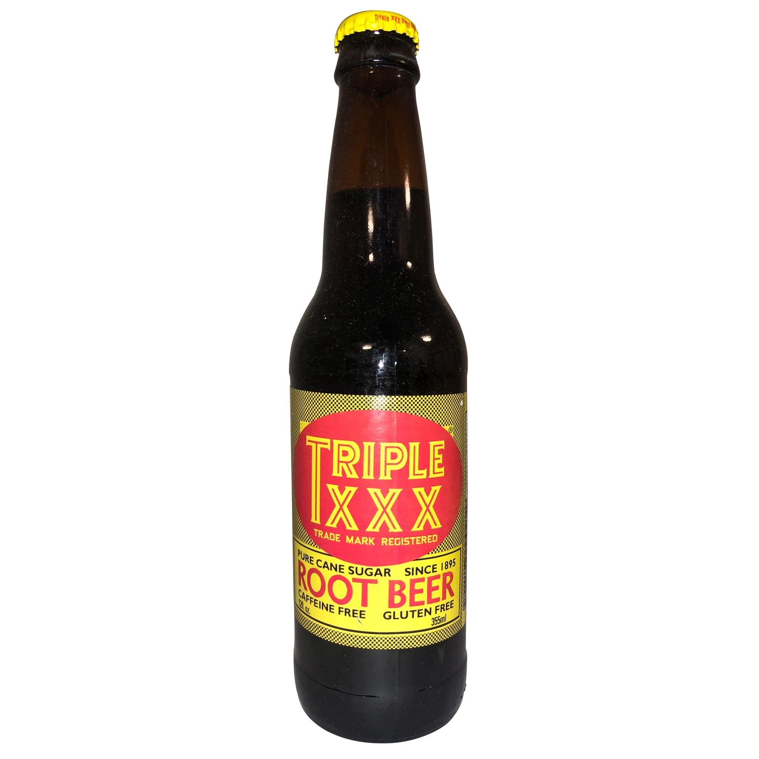 Triple XXX Root Beer 12oz Glass Bottle (Pack of 6) (Sweetened with Pure Cane Sugar) X