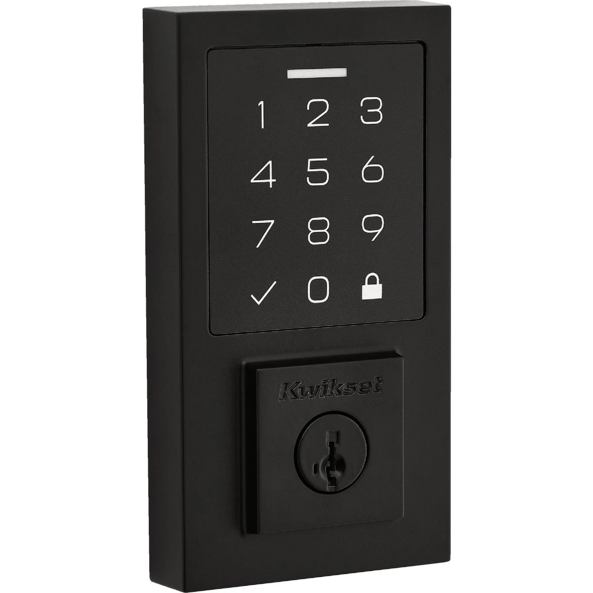 Smartcode 270 Contemporary Touchpad Electronic Deadbolt With Smartkey, Matte Black