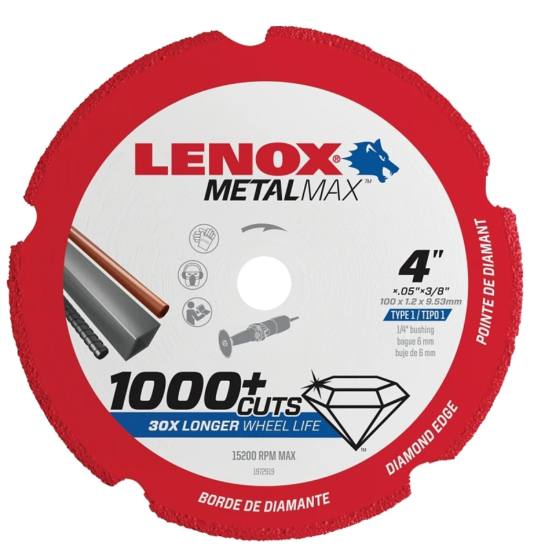 Metalmax Diamond Cutoff Wheel 4 Inch X 3/8 Inch For Power Tools