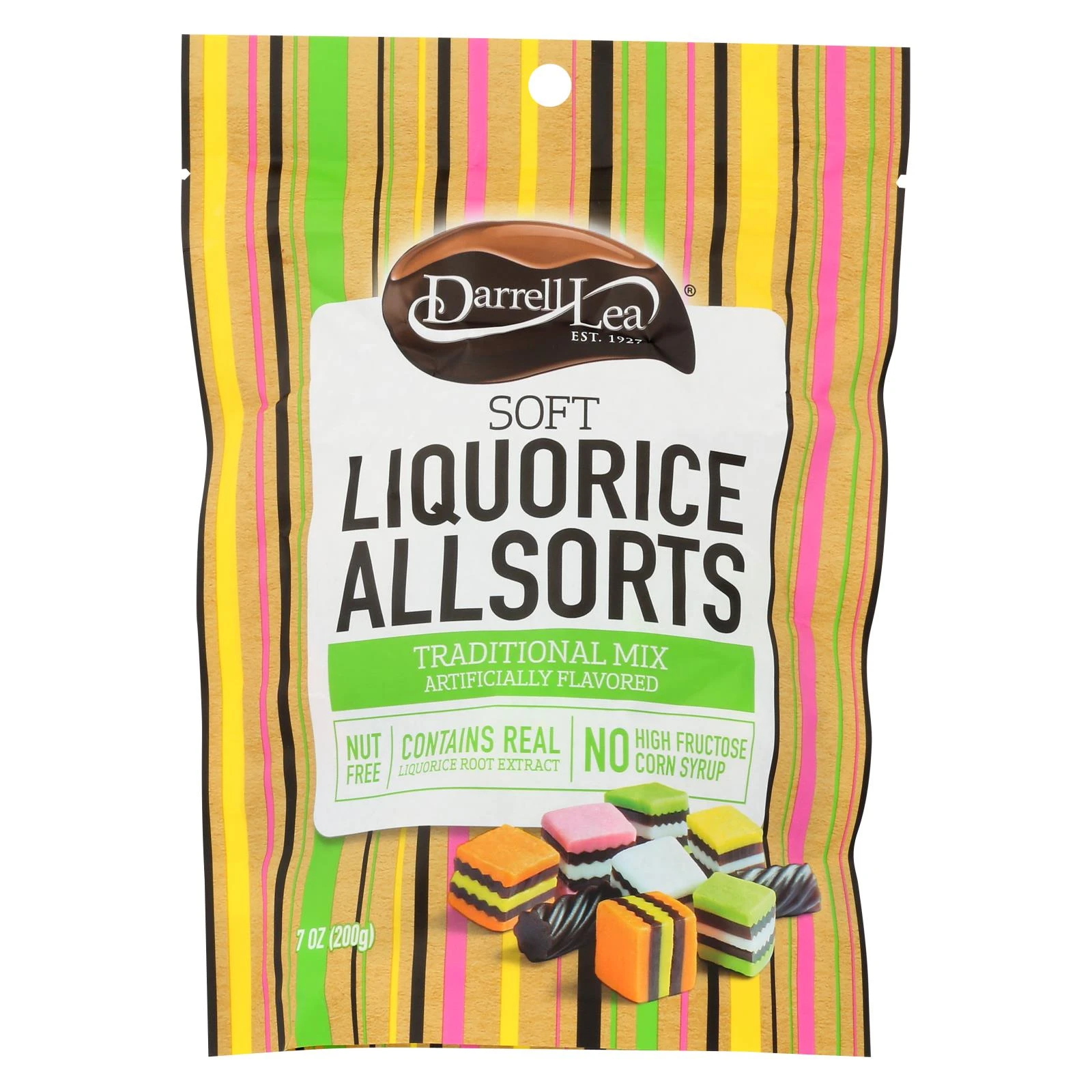 D LEA LIQUORICE ALL SORTS 7OZ