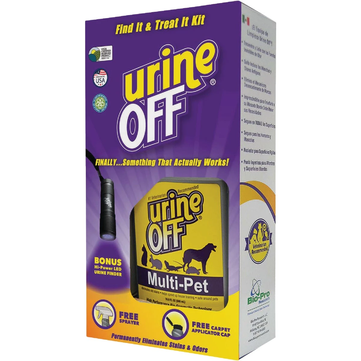 Pet Sprayer With Led Urine Finder And Stain Remover Kit - Model Mr1115