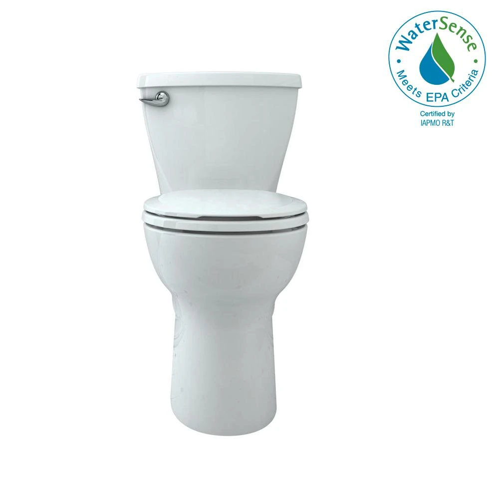 Cadet 3 White Chair Height Round Bowl Toilet 10 In. Rough-in 1.28 Gpf