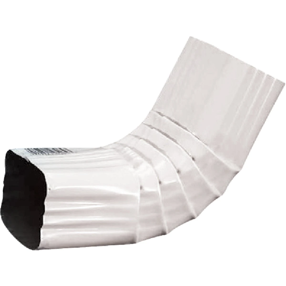 2 X 3 In. White Aluminum Front Downspout Elbow - Model 3aelrtw