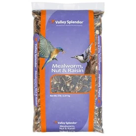 5 Pound Mealworm, Nut, And Raisin Wild Bird Food Blend
