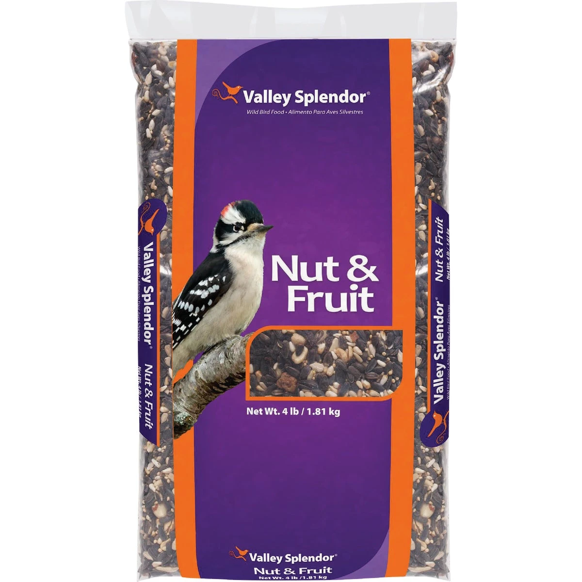 Valley Splendor Nut & Fruit Wild Bird Seed — 4 lb Premium Fruit-Eating Bird Seed Mix