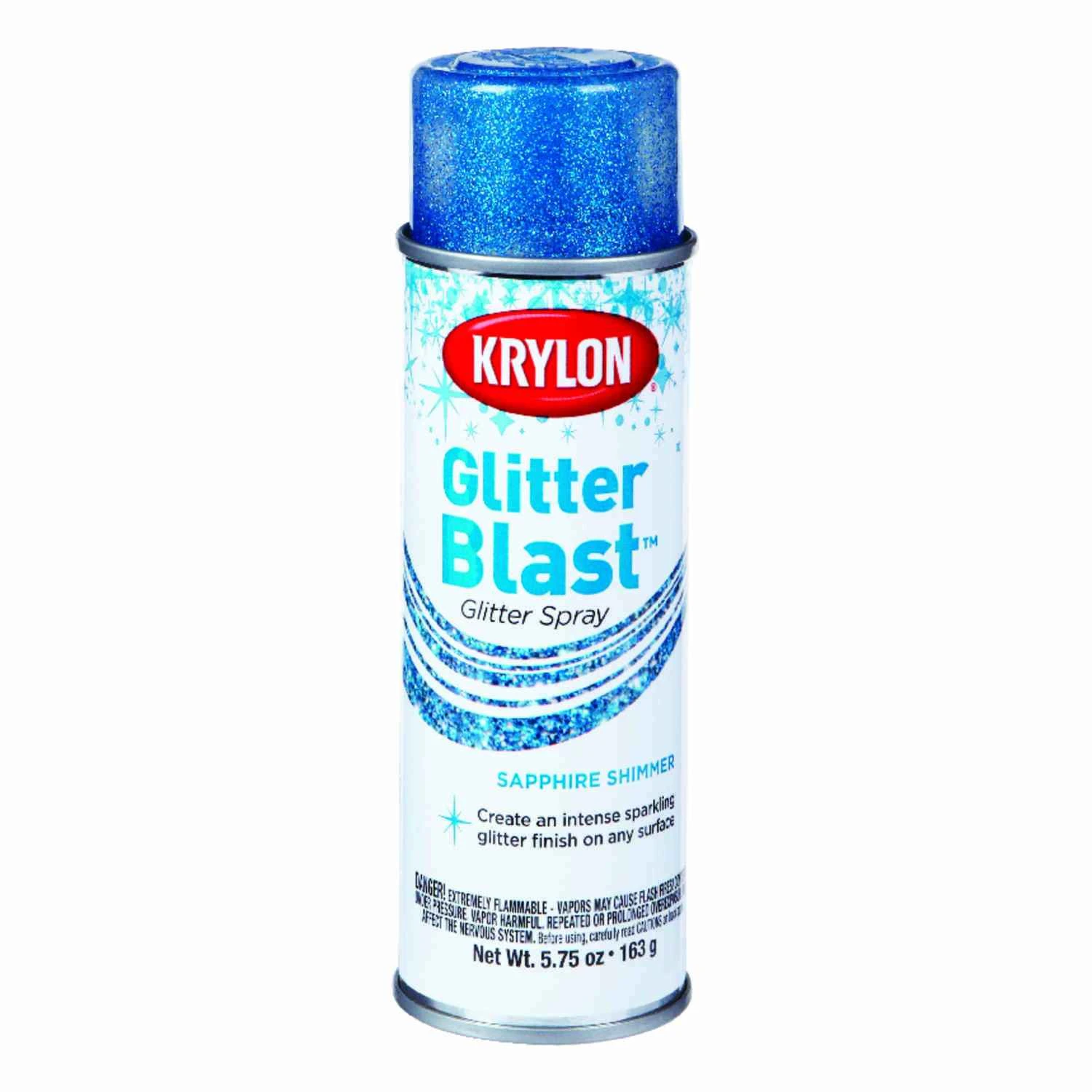 Sapphire Shimmer Glitter Blast Spray Paint 5.75 Oz - Indoor/outdoor Use