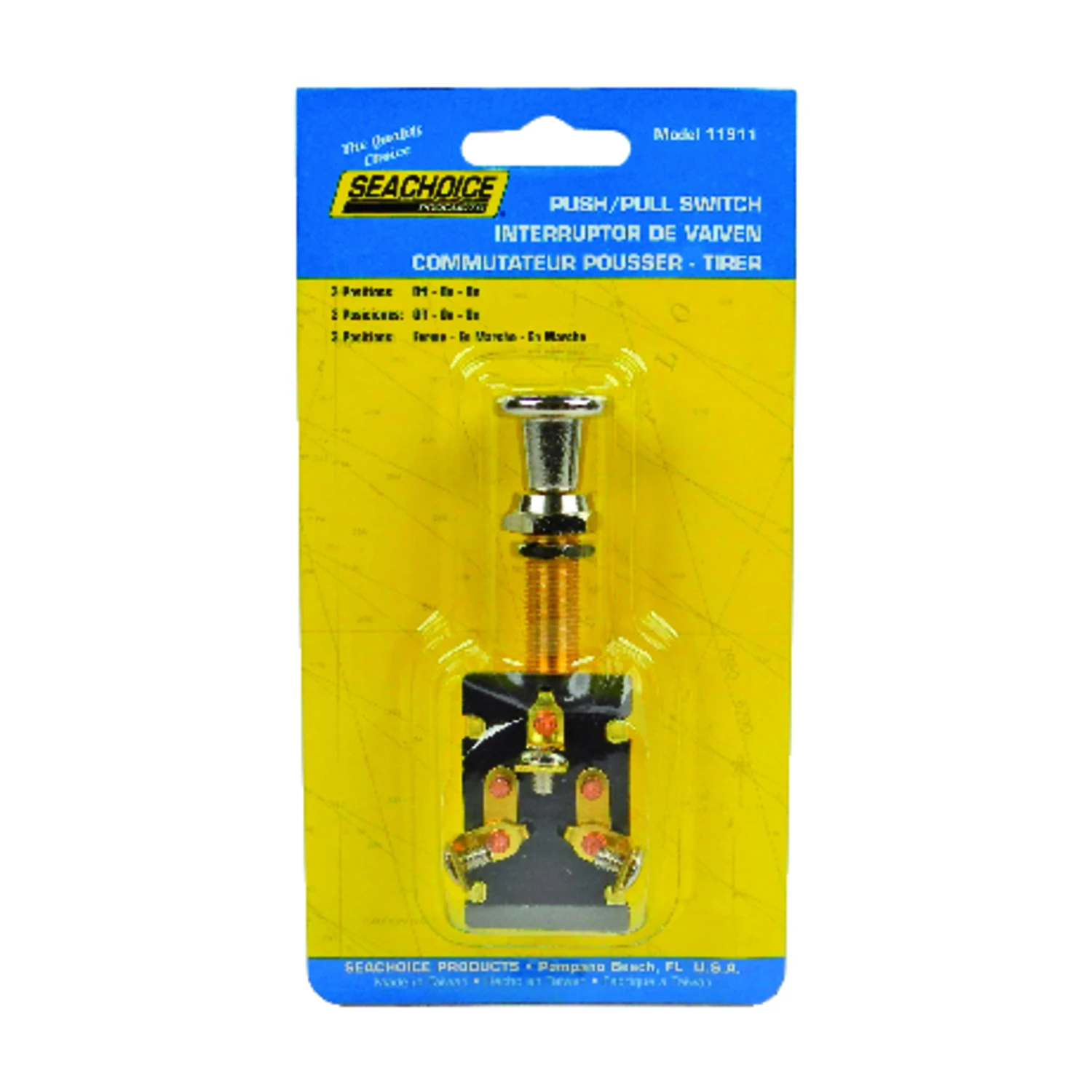 11911 Heavy Duty Brass Push-pull Switch For Marine Applications