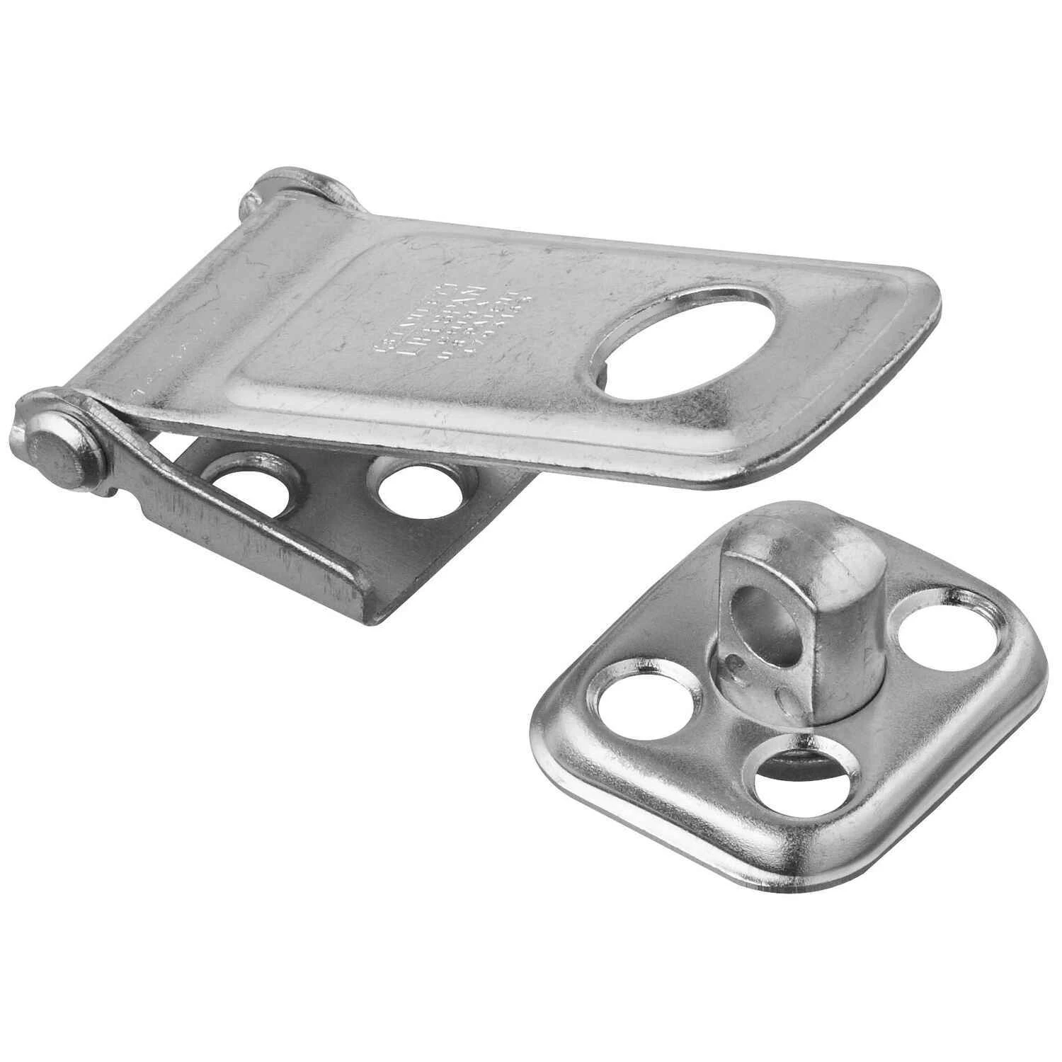 Zinc-plated Steel 2-1/2 In. L Hasp With Rotating Post Security